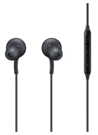 Гарнитура вкладыши Samsung EO-IC100 1.2м черный проводные в ушной раковине (EO-IC100BBEGRU)