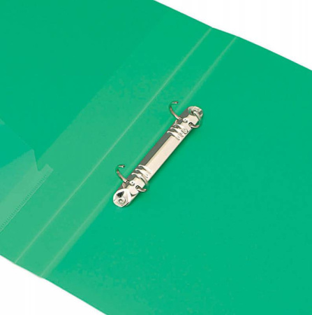 Папка на 2-х кольцах Бюрократ -0827/2RBLCK A4 пластик 0.7мм кор.27мм внутр. с вставкой черный