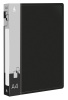 Папка на 4-х кольцах Бюрократ -0840/4RBLCK A4 пластик 0.8мм кор.40мм внутр. с вставкой черный