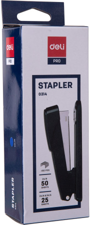 Степлер Deli E0314 24/6 24/8 26/6 (50листов) ассорти 150скоб металл коробка