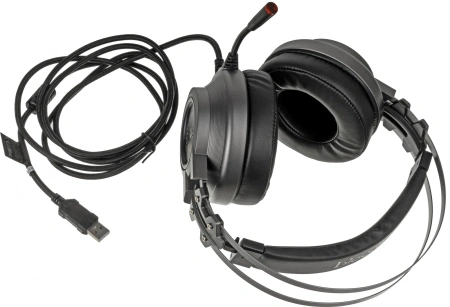 Наушники с микрофоном A4Tech Bloody J527 серый 2м мониторные USB оголовье (J527)