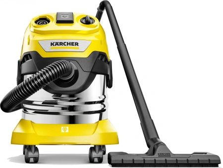 Строительный пылесос Karcher WD 4 P S V-20/5/22 1000Вт (уборка: сухая/сбор воды/выдув) желтый