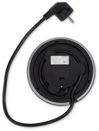 Чайник Hyundai HYK-G8406 1.7л. 2200Вт прозрачный/черный (металл)