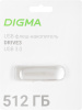 Флеш Диск Digma 512Gb DRIVE3 DGFUM512A30SR USB3.0 серебристый