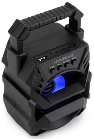 Колонка порт. Hyundai H-PS1000 черный 9W 1.0 BT/USB 10м 500mAh