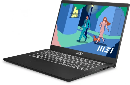 Ноутбук MSI Modern 14 C7M-239XRU Ryzen 5 7530U/8Gb/SSD512Gb/14"/IPS/FHD/DOS/black