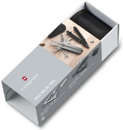 Мультитул Victorinox SwissTool Spirit MX (3.0226.M3N) 105мм 24функц. черный подар.коробка