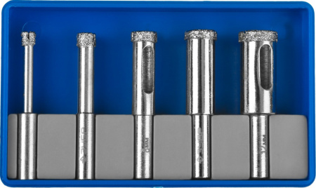 Набор сверл Зубр 29851-H6 по плитке (5пред.) для шуруповертов/дрелей