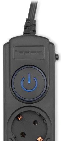 Сетевой фильтр Ippon BK-6-EU-5-16-B 5м (6 розеток) черный (коробка)