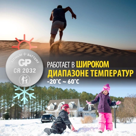 Батарея GP Lithium Cell CR2032-7/3-2CR10 CR2032 (10шт) блистер