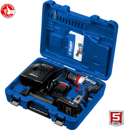 Дрель-шуруповерт Зубр DBS-201-22 аккум. патрон:быстрозажимной (кейс в комплекте)