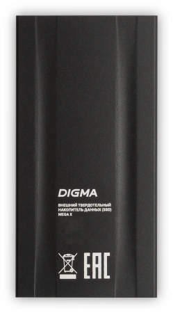 Накопитель SSD Digma USB3.2 Gen2x2 4TB DGSM8004T2MGG MEGA X 1.8" темно-серый