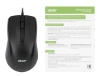 Мышь Acer OMW136 черный оптическая (1000dpi) USB (2but)