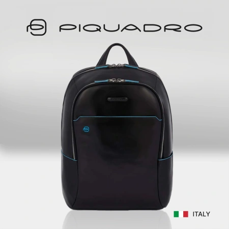 Рюкзак унисекс Piquadro Blue Square CA3214B2/N черный кожа