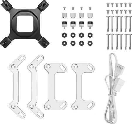 Система водяного охлаждения Deepcool Mystique 360 Soc-AM5/AM4/1200/1700/1851 белый 4-pin 36.49dB Al 1847gr Ret (R-LX360-WHDSNMP-G-1)