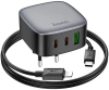 Сетевое зар./устр. Hoco CS33A 30W 3A+2.5A+2A+1.5A (PD+QC) 2xUSB/USB type-C универсальное серый (PD30W(TYPE-C TO TYPE-C) 17536)