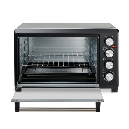 Мини-печь Hyundai MIO-HY075 38л. 2000Вт серебристый/черный