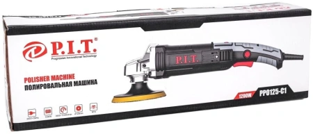 Полировальная машина P.I.T. PPO125-C1 1200Вт 11000об/мин рез.шпин.:M14 d=125мм