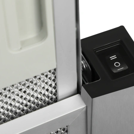 Вытяжка встраиваемая Hyundai HBH 6230 IX нержавеющая сталь управление: кулисные переключатели (1 мотор)