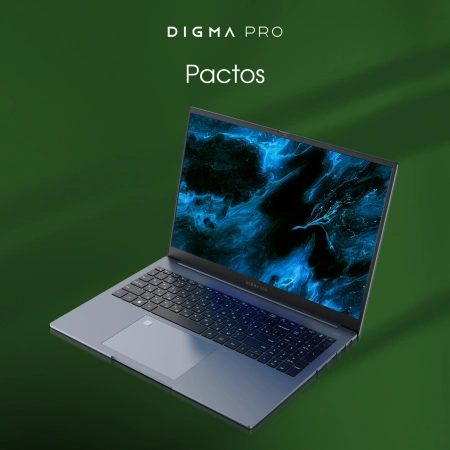 Ноутбук Digma Pro Pactos Ryzen 5 7530U/16Gb/SSD512Gb/16"/IPS/FHD/W11Pro/dk.grey/6060mAh