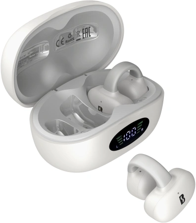 Гарнитура вкладыши A4Tech Biosong B5 TWS белый беспроводные bluetooth клипса (B5)