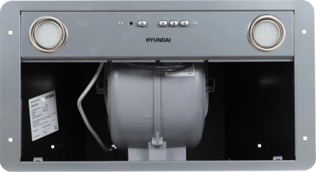 Вытяжка встраиваемая Hyundai HBB 6035 IX серебристый управление: кнопочное (1 мотор)