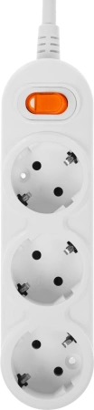 Сетевой удлинитель Powercube PC-1-3М 3м (3 розетки) белый (коробка)