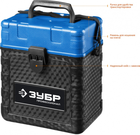 Нивелир лазерн. Зубр Крест-55 2кл.лаз. 660нм цв.луч. красный (34904)