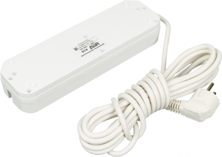 Сетевой удлинитель Most A16 5м (6 розеток) белый (пакет ПЭ)