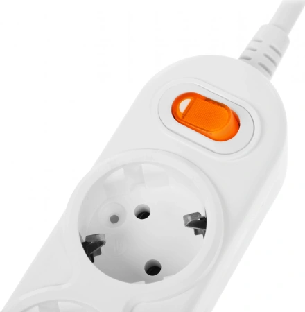 Сетевой удлинитель Powercube PC-1-3М 3м (3 розетки) белый (коробка)