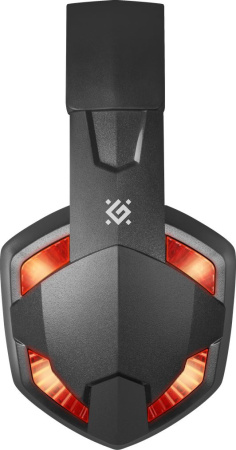 Наушники с микрофоном Defender Warhead G-370 черный/красный 2м накладные оголовье (64037)