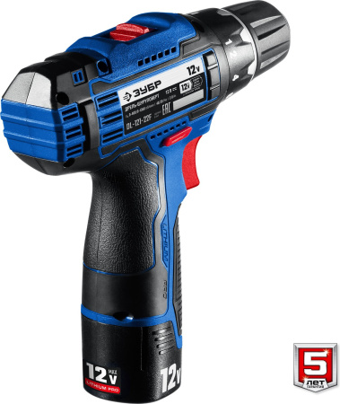 Дрель-шуруповерт Зубр DL-121-22F аккум. патрон:быстрозажимной (кейс в комплекте)