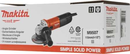 Углошлифовальная машина Makita M9507 720Вт 11000об/мин рез.шпин.:M14 d=115мм