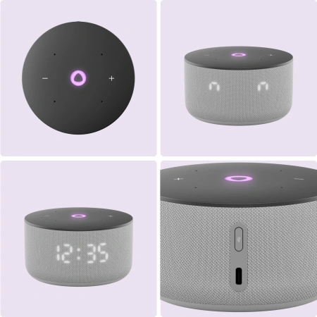 Умная колонка Yandex Станция Мини 3 Алиса серый 12W 1.0 BT/Wi-Fi (YNDX-00027GRY)