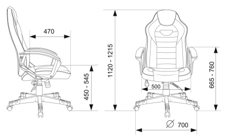 Кресло игровое Zombie GAME 16 черный/желтый текстиль/эко.кожа крестов. пластик