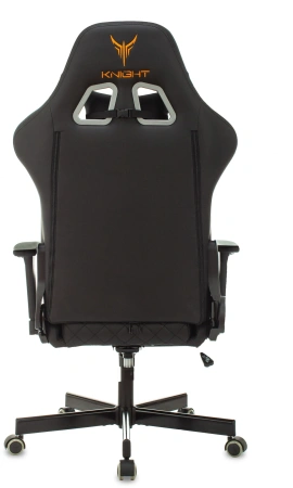 Кресло игровое Knight ARMOR черный ромбик эко.кожа с подголов. крестов. металл
