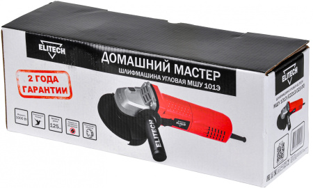 Углошлифовальная машина Elitech МШУ 101Э 900Вт 11000об/мин рез.шпин.:M14 d=125мм (E2213.023.00)