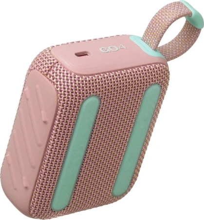 Колонка порт. JBL GO 4 розовый 4.2W 1.0 BT 850mAh (JBLGO4PINK)