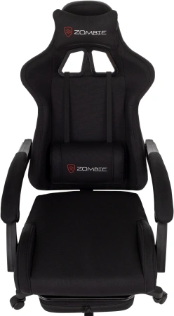 Кресло игровое Zombie Shadow черный Neo Black с подголов. крестов. пластик подст.для ног пластик черный