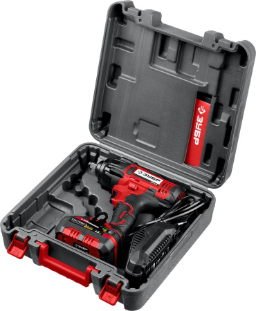 Гайковерт Зубр ГУЛ-410-41 аккум. патрон:квад.1/2" (кейс в комплекте)