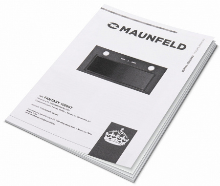 Вытяжка встраиваемая Maunfeld Fantasy 1000ST 60 белый управление: кнопочное (1 мотор)