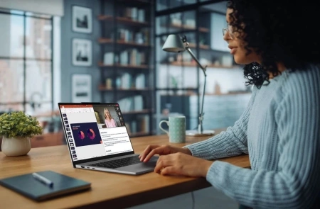 Ноутбук Lenovo IdeaPad 5 Pro 14AHP9 Ryzen 5 8645HS 16Gb SSD1Tb NVIDIA GeForce RTX 3050 6Gb 14" OLED 2.8K (2880x1800) noOS grey WiFi BT Cam (83D30028RK)