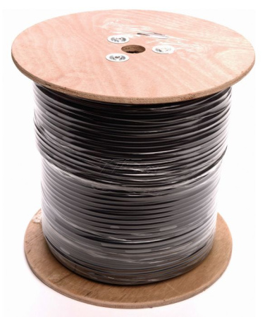 Кабель информационный Lanmaster LAN-6EUTP-OUT кат.6 U/UTP 4X2X23AWG PE 305м черный