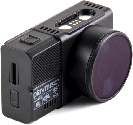 Видеорегистратор Playme Force dual черный 1920x1080 1080p 140гр. MSTAR 8339