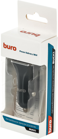 Автомобильное зар./устр. Buro BUCK1 18W 3A (PD) USB-C универсальное черный (BUCK18P010BK)