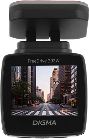 Видеорегистратор Digma FreeDrive 203W черный 2Mpix 1080x1920 1080p 120гр. MSTAR 8336
