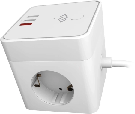 Сетевой фильтр Digma DiPlug Cube 1 белый (CUBE1-3S-3USB-10A)