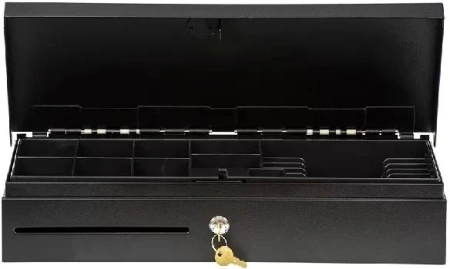 Ящик денеж. Атол 38714 FlipTop-B 14отдел. черный