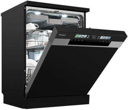 Посудомоечная машина Weissgauff DW 6140 черный/серебристый (полноразмерная) инвертер