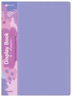 Папка с 10 прозр.вклад. Бюрократ Pastel PAST10VIO A4 пластик 0.5мм торц.карм с бум. встав фиолетовый